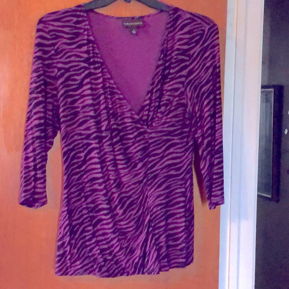 Top purple/blkcotton. L